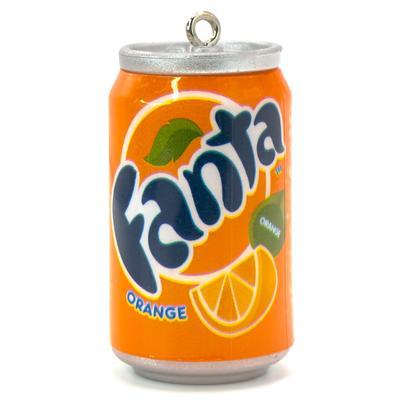 Підвіска, брелок у вигляді банки Fanta, розмір 45х23мм, 1шт.