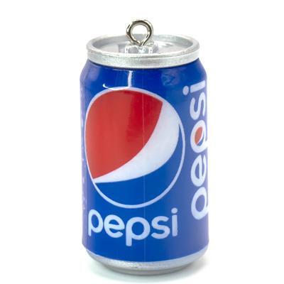 Підвіска, брелок у вигляді банки Pepsi, розмір 45х23мм, 1шт.