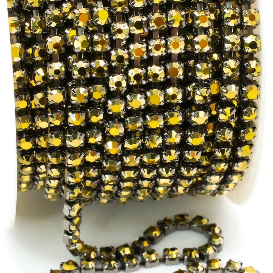 Стразовий ланцюг ss10 (2,8 мм) 1 м Aurum nikiel