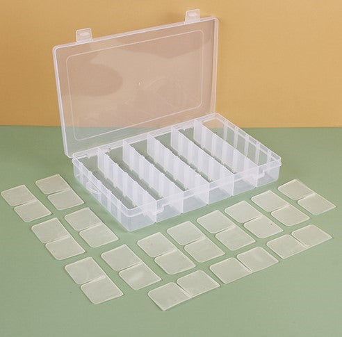 Органайзер 36 яч. контейнер пластиковий для рукоділля 27,2 x 17,5 x 4,5 cm Прозорий