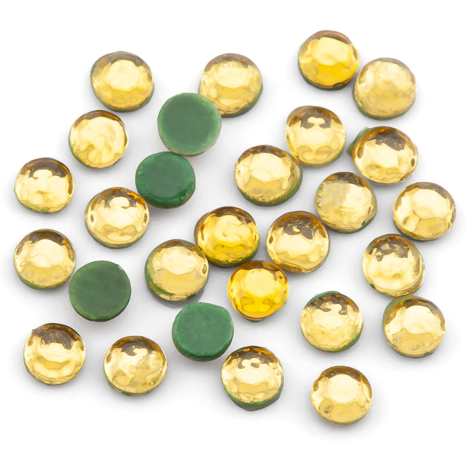 Cтрази клейові Акрил ss16 (3,8-4,0mm) гаряча фіксація 50 г Жовтий