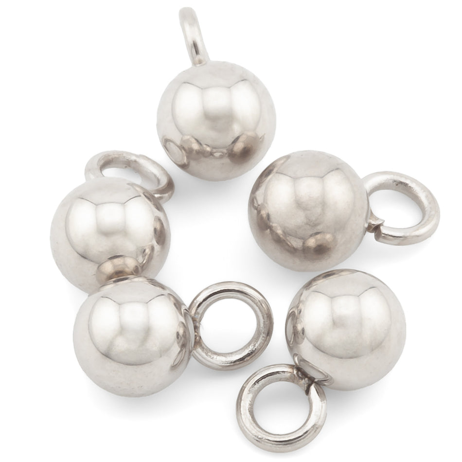 Підвіска Кулька нержавіюча сталь 10 шт. 4 mm Platina