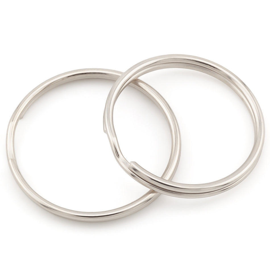 Кільце основа для брелка 10 шт. 35х1,8 mm Платина