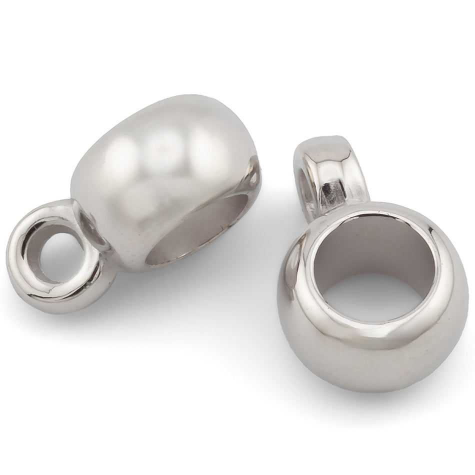 Бейл Барило пластикове +-50 шт. 8 mm петелька внутр. 2 mm Платина