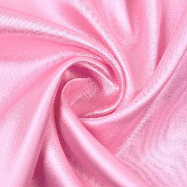 Тканина атлас LuxFabric 115 г/м² 1,5 м 1 м Рожевий світлий