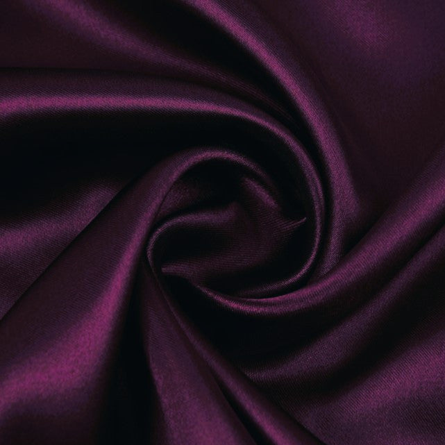 Тканина атлас LuxFabric 115 г/м² 1,5 м 1 м Фіолетовий