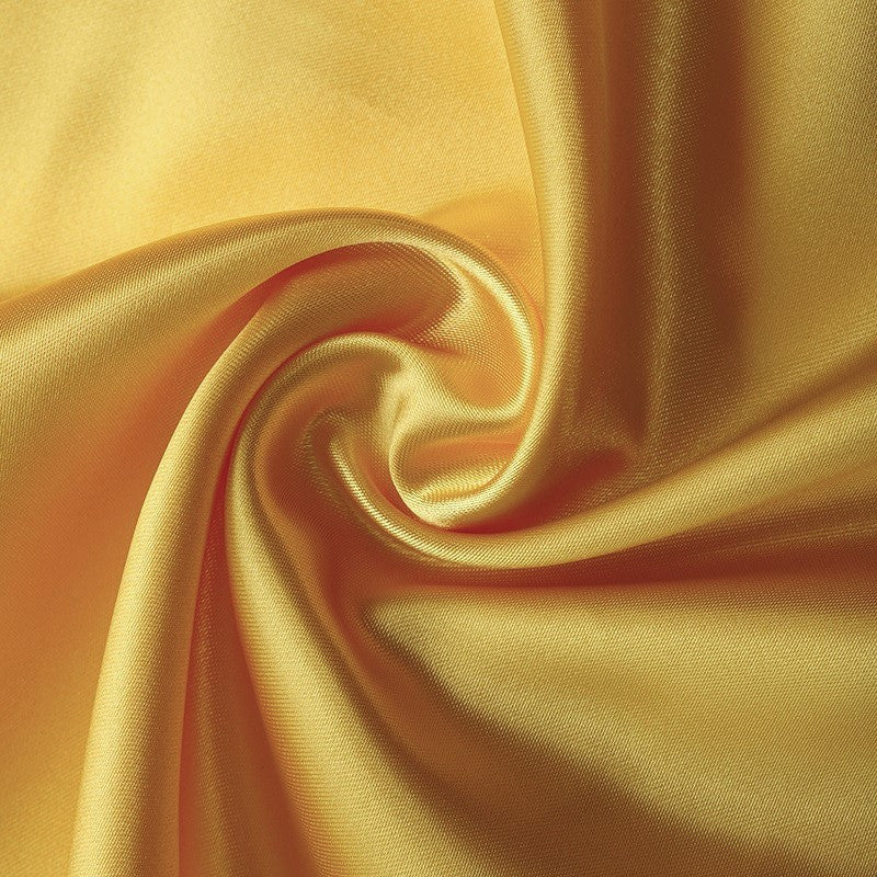 Тканина атлас LuxFabric 115 г/м² 1,5 м 1 м Золотистий