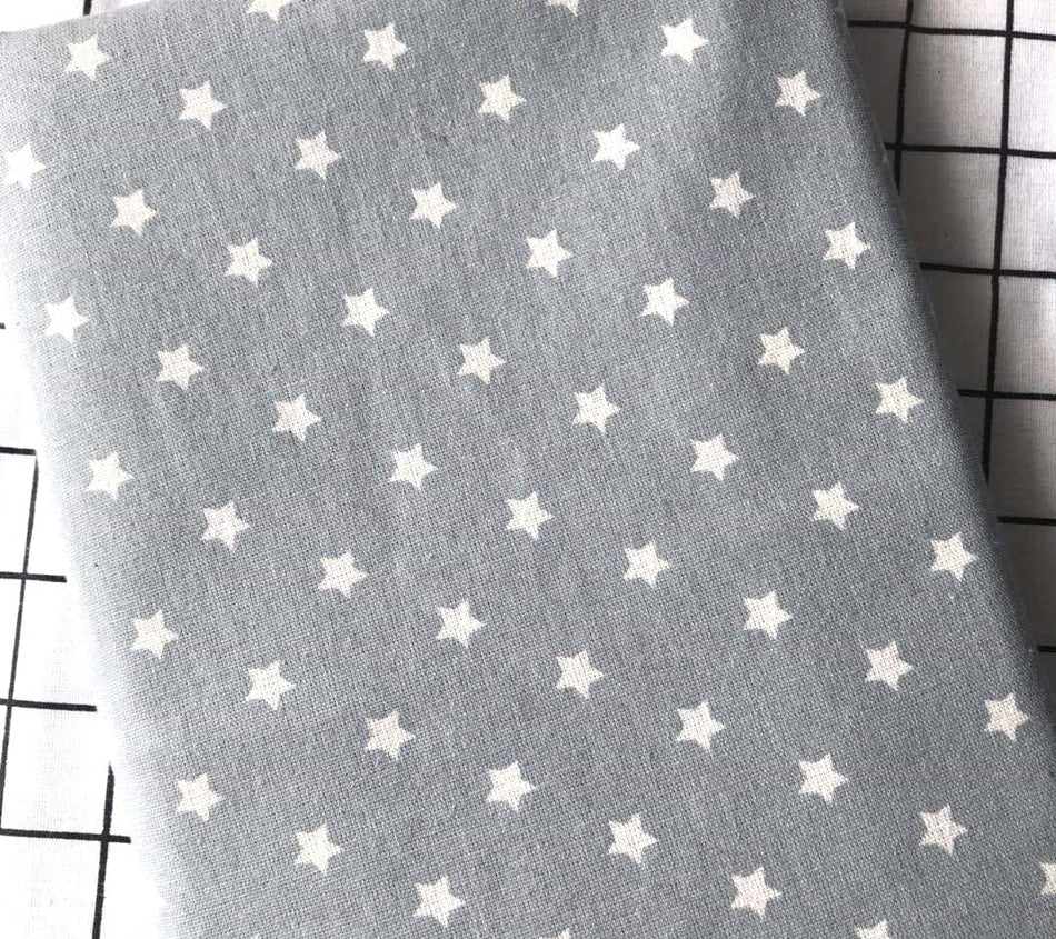 Тканина 55% льон 45% бавовна 160 г/м² 1,5 м 1 м принт Small star