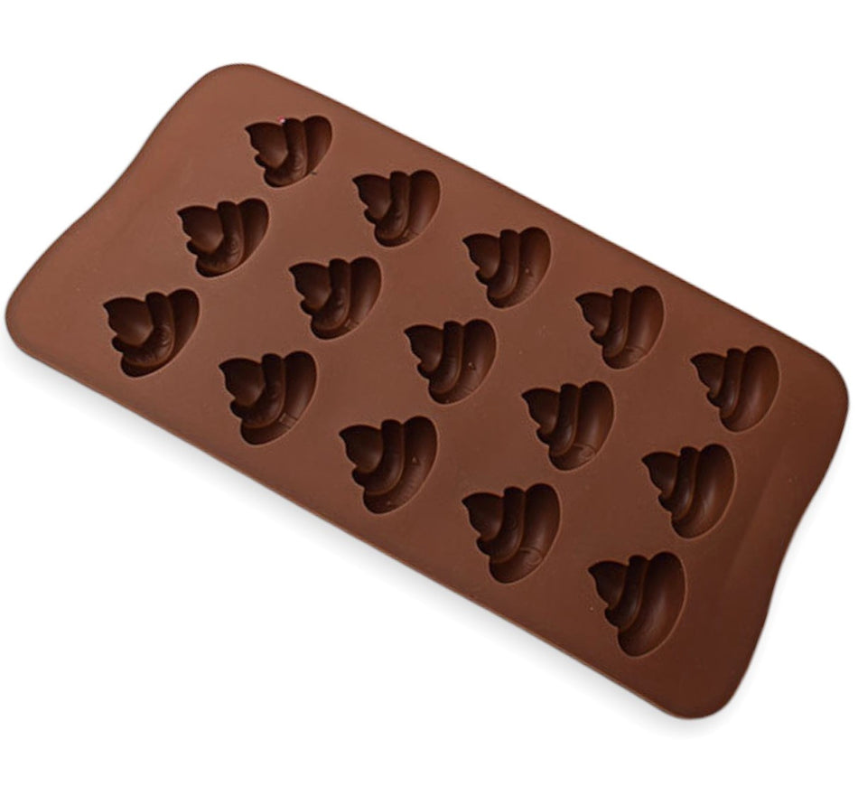 Форма з кришкою силіконова 15 яч. Bakery 20,5х10,5х1,5 см Ø 2,5х3 см 1 шт. Коричневий