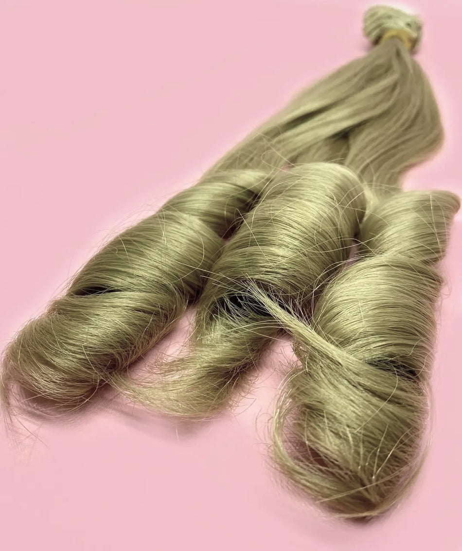 Лялькова перукаYe Luoli Пшеничний (№ 58) довжина 20 cm
