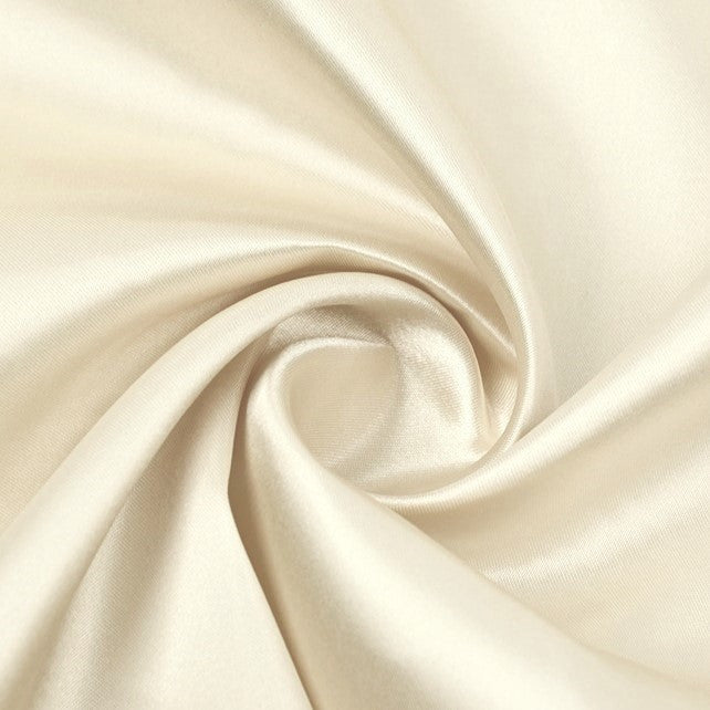 Тканина атлас LuxFabric 115 г/м² 1,5 м 1 м Кремовий