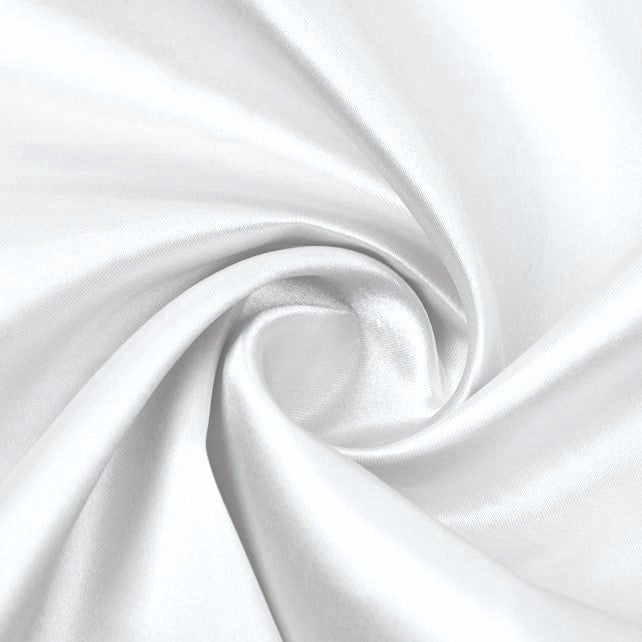 Тканина атлас LuxFabric 115 г/м² 1,5 м 1 м Білий