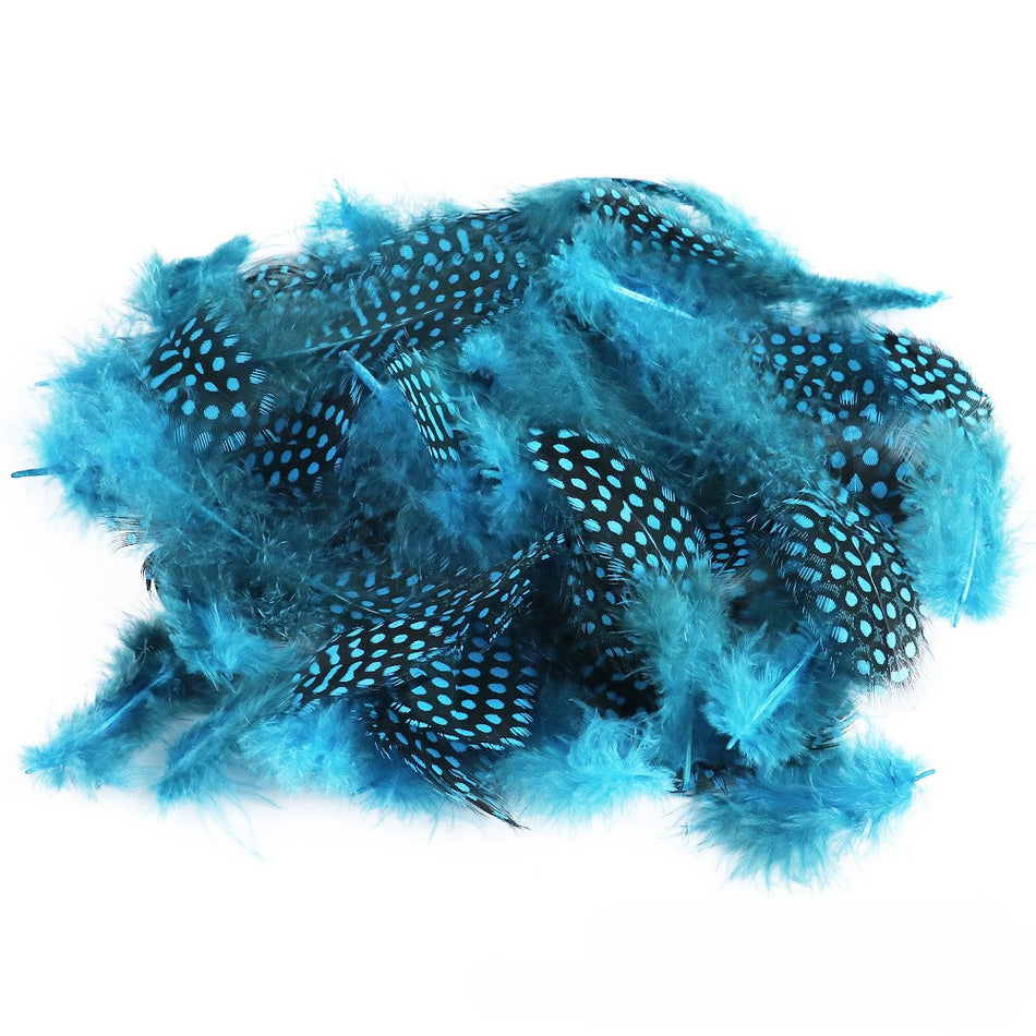 Пір'я цесарки 5-11 см 10 шт. Blakitnyz