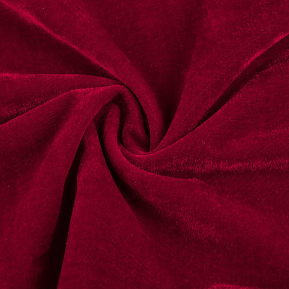 Тканина оксамит LuxFabric поліестер 330 г/м² 1,60 м 1 м Бордовий