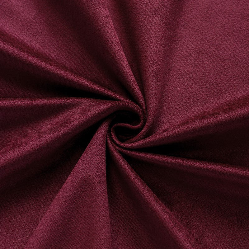 Тканина велюр LuxFabric 220 г/м² 1,50 м Бордовий