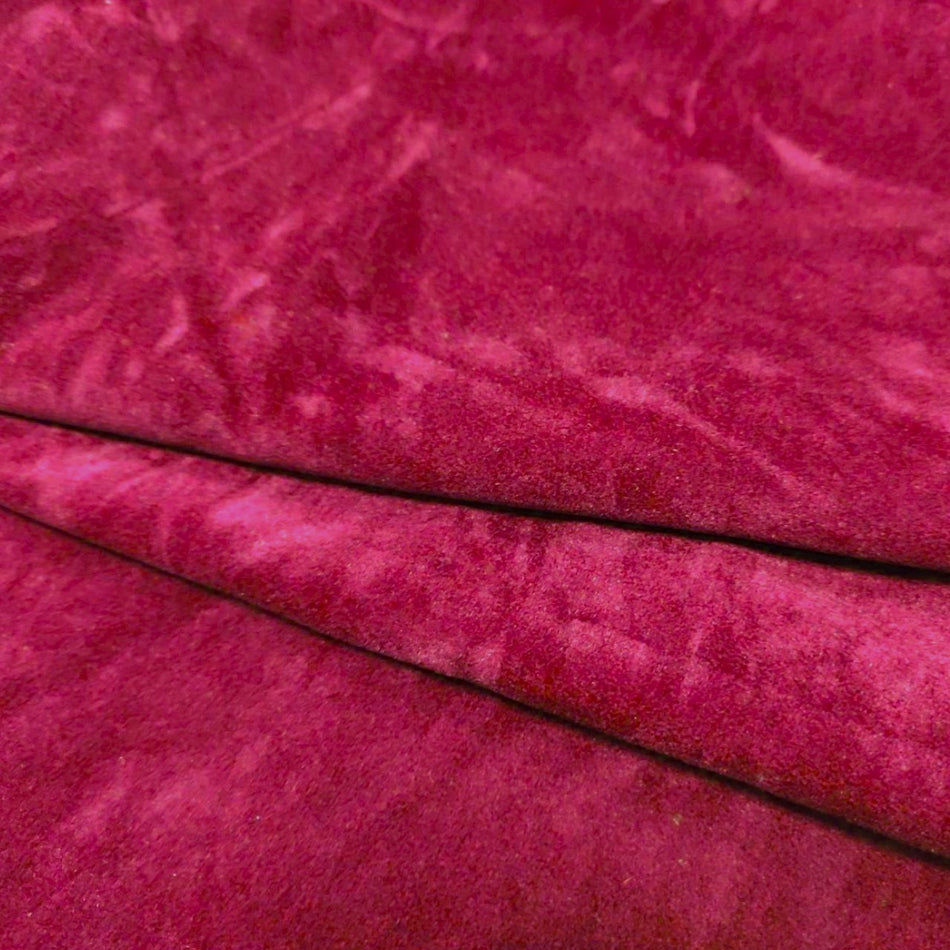 Тканина оксамит LuxFabric 160 г/м² 1,50 м 1 м Червоно-рожевий