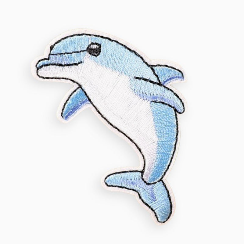 Термоаплікація Dolphin вишита 4х6,5 см 1 шт. Blakitnyz