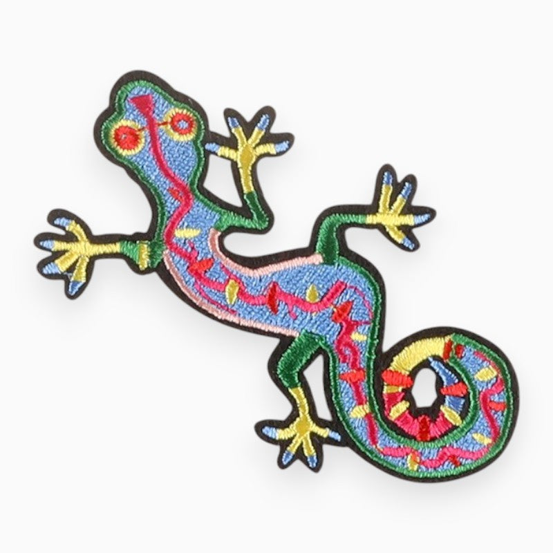 Термоаплікація Lizard вишита 5х8,8 см 1 шт. Різні кольори