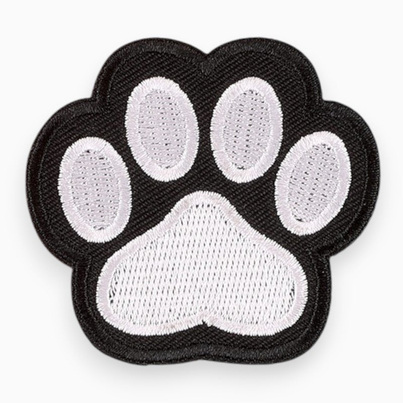 Термоаплікація Paw вишита 5,6х6 см 1 шт. Чорно-білий