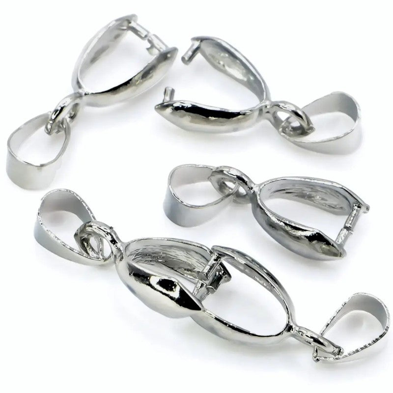 Тримач для кулона з петлею 10 шт. 14х6 mm Платина